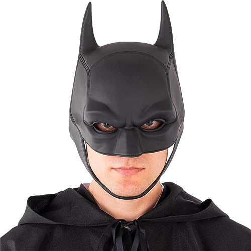 Erwachsene Fledermausmaske für Männer Superhelden Vollkopfmasken Karneval Halloween Dunkler Ritter Kostüm Requisiten (Rittermaske) von Makoike