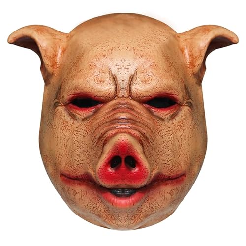 Makoike Scary Pig Maske Halloween Horror Metzger Blutige Tier Schwein Kopf Masken Halloween Kostüm Cosplay Requisiten Makoike Scary Pig Maske Halloween Horror Metzger Blutige Tier Schwein Kopf Masken Halloween Kostüm Cosplay Requisiten von Makoike