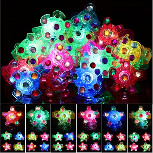 Makorobi Im Dunkeln leuchtende LED Spinnarmbänder, im Dunkeln leuchten Geschenke für Kinder, Geburtstagsgeschenke, Klassenspielzeug, leuchtende Partyartikel Makorobi Im Dunkeln leuchtende LED Spinnarmbänder, im Dunkeln leuchten Geschenke für Kinder, Geburtstagsgeschenke, Klassenspielzeug, leuchtende Partyartikel von Makorobi