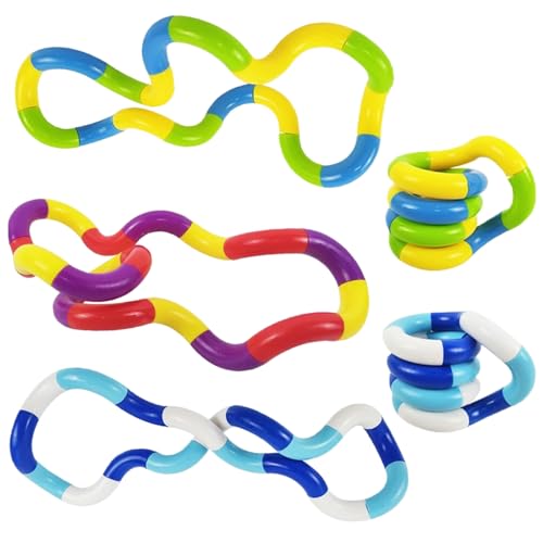 5 Stück Tangle Fidget Toy, Tangle Autismus Spielzeug, Abnehmbares Spleißen für Kinder und Erwachsene, Stressabbau-Silent-Spielzeug 5 Stück Tangle Fidget Toy, Tangle Autismus Spielzeug, Abnehmbares Spleißen für Kinder und Erwachsene, Stressabbau-Silent-Spielzeug von Makoto Nobu