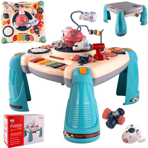 MalPlay Aktivitätstisch für Babyspielzeug, Lernspielzeug für Babys, Musiktisch Sensorisches Spielzeug für Babys im Alter von 6 bis 12 Monaten von MalPlay