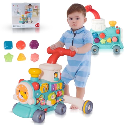 MalPlay Baby Lauflernwagen, Lauflernhilfe Kinderschieber Spielzeug Multifunktion, Kleinkinder, Baby Walker Spielzeug für Kinder, Spiel- und Laufwagenmusikalisches Aktivitäts von MalPlay