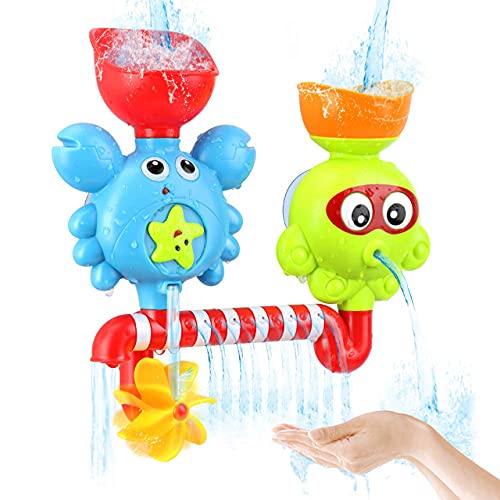 MalPlay Badespielzeug | Tiermotiv | Oktopus und Krabbe | Duschspielzeug | Wasserspielzeugset für Kinder und Babys | Geschenkset ab 18 Monaten MalPlay Badespielzeug | Tiermotiv | Oktopus und Krabbe | Duschspielzeug | Wasserspielzeugset für Kinder und Babys | Geschenkset ab 18 Monaten von MalPlay