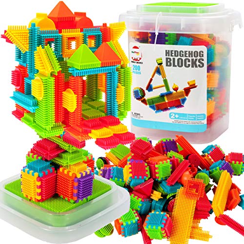 MalPlay Bausteine Waffelblöcke | 200 Teile | Lernspielzeug | Bauklötze Spielzeug Hochbau | Kreativität Geschenk für Kinder ab 3 Jahren | Jungen und Mädchen von MalPlay