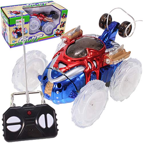 MalPlay Crazy Car mit Fernbedienung und LED-Licht | RC Auto | 2 Farben in 1 | ferngesteuertes Fahrzeug | ab 3 Jahren | Geschenk für Kinder und Erwachsene von MalPlay