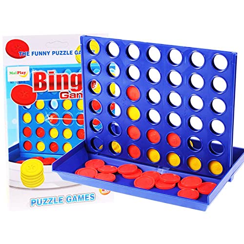 MalPlay Familiespiel Logikspiel Denkspiel Rätselspiel Reihe 4/Linie 4" für 2 Spieler ab 3 Jahren von MalPlay
