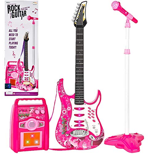 MalPlay Gitarre , Verstärker, verstellbare Stativ und Mikrofon | Elektronische Rock Musikinstrument für Mädchen | Geschenk für Kleinkind , Kinder ab 3 Jahren MalPlay Gitarre , Verstärker, verstellbare Stativ und Mikrofon | Elektronische Rock Musikinstrument für Mädchen | Geschenk für Kleinkind , Kinder ab 3 Jahren von MalPlay