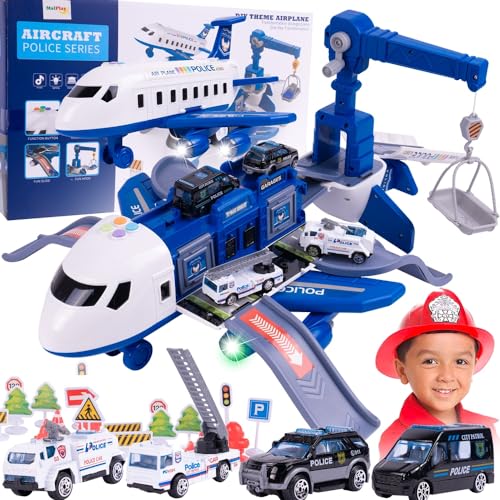 MalPlay Großes Polizeiflugzeug Kran Faltparkplatz Fahrzeuge 65cm Ton und Licht Kinder ab 3 Jahren MalPlay Großes Polizeiflugzeug Kran Faltparkplatz Fahrzeuge 65cm Ton und Licht Kinder ab 3 Jahren von MalPlay