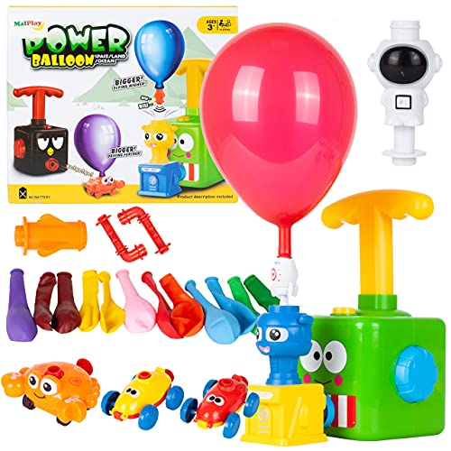 MalPlay Kinder Ballon Auto Spielzeug | Frosch | Trägheitsspielzeug | Kreativspielzeug | 12 Luftballons und 2 Autos | Geschenk für Kinder ab 3 Jahren MalPlay Kinder Ballon Auto Spielzeug | Frosch | Trägheitsspielzeug | Kreativspielzeug | 12 Luftballons und 2 Autos | Geschenk für Kinder ab 3 Jahren von MalPlay