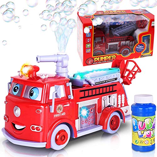 MalPlay Seifenblasenmaschine Feuerwehrauto Blasenmaschine | drinnen und Draußen | Pistole Bubble Gun | mit Licht und Sound | Seifenblasen für Babys ab 3 Jahren MalPlay Seifenblasenmaschine Feuerwehrauto Blasenmaschine | drinnen und Draußen | Pistole Bubble Gun | mit Licht und Sound | Seifenblasen für Babys ab 3 Jahren von MalPlay