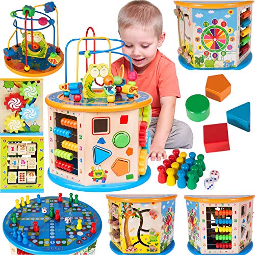 MalPlay Sortierspiel aus Holz | Entdeckerwürfel Steckbox | Mehrzweck-Lernspielzeug Formerkennung und Konzentration | Licht & Music | für Kinder Kleinkind Geburtstagsgeschenk MalPlay Sortierspiel aus Holz | Entdeckerwürfel Steckbox | Mehrzweck-Lernspielzeug Formerkennung und Konzentration | Licht & Music | für Kinder Kleinkind Geburtstagsgeschenk von MalPlay