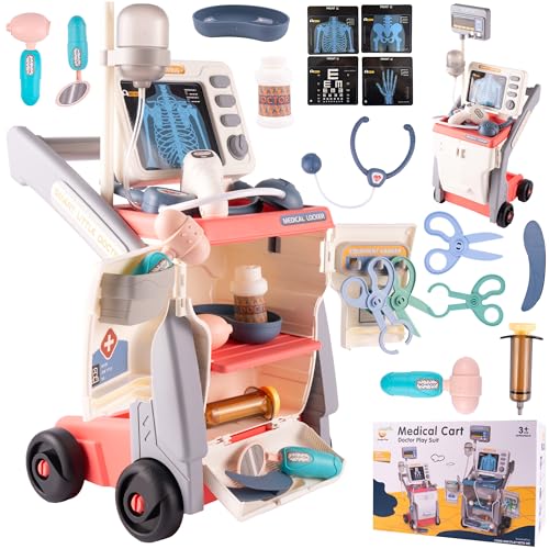 Malplay Arzt Set Großes Wagenzubehör EKG Kinder Little Doctor ab 3 Jahren Thermomenter Otoskop Sprit Malplay Arzt Set Großes Wagenzubehör EKG Kinder Little Doctor ab 3 Jahren Thermomenter Otoskop Sprit von MalPlay