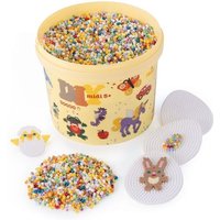 Hama 181-302 - Bügelperlen Midi 5+, Eimer mit 30.000 Stück inkl. Stiftplatten Ostermix Hama 181-302 - Bügelperlen Midi 5+, Eimer mit 30.000 Stück inkl. Stiftplatten Ostermix von Malte Haaning Plastic A/S, Dänemark