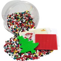Hama 2045 - DIY Bügelperlen midi 5+, Weihnachten, Eimer, ca. 4000 Bügelperlen & Stiftplatten von DAN
