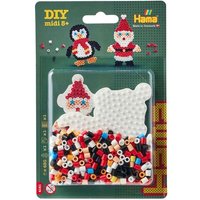 Hama 4141 - DIY Bügelperlen Midi 5+, Motiv Weihnachtsmann, 450 Stück von Malte Haaning Plastic A/S, Dänemark