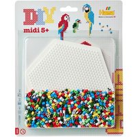 Hama 4220 - DIY Bügelperlen Midi 5+, Motiv Papageien, ca. 1100 Stück Hama 4220 - DIY Bügelperlen Midi 5+, Motiv Papageien, ca. 1100 Stück von Malte Haaning Plastic A/S, Dänemark