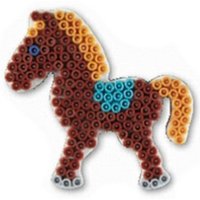 Hama 321 - Stiftplatte Pony weiß von Malte Haaning Plastic A/s