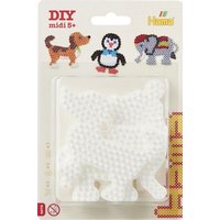 Hama 4572 - Stiftplatten 3er-Set, Elefant/Pinguin/Hund, Stiftplatten für Bügelperlen Midi 5+ von Hama