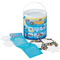 Hama 7701 - Bügelperlen, Bead-Tac, Eimer, 20000 Midi-Perlen, 5 Stiftplatten und Zubehör von Malte Haaning Plastic A/s