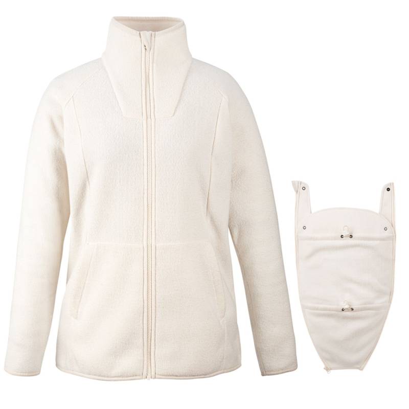Mamalila Fleece-Tragejacke Basel - Off-White L von Mamalila