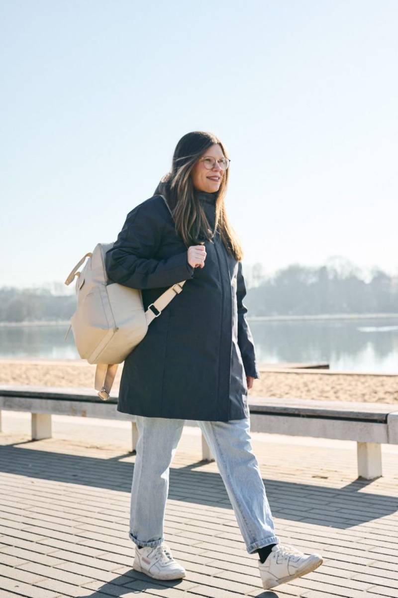 Mamalila Kurzmantel zum Babytragen Berlin - XL Navy von Mamalila