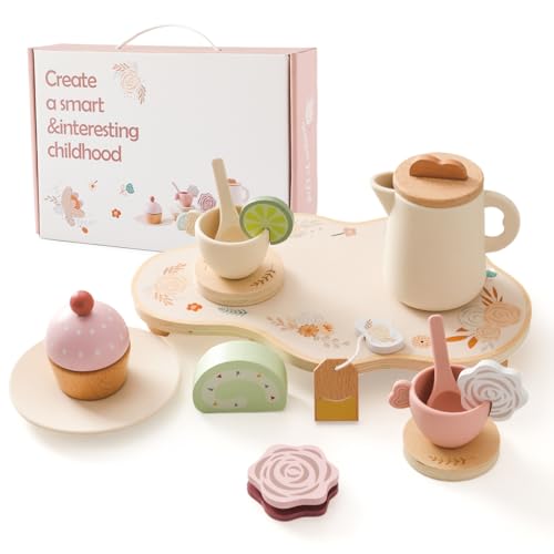 Mamimami Home Kinderküchen Teeset aus Holz Silikon 14 Stück, Tee Kinderspielzeug, Teeparty Rollenspielgeschirr, Spielküchen Teeset Spielzeug, Geschenk für Mädchen und Kleinkinder über 3 Jahre, Khaki Mamimami Home Kinderküchen Teeset aus Holz Silikon 14 Stück, Tee Kinderspielzeug, Teeparty Rollenspielgeschirr, Spielküchen Teeset Spielzeug, Geschenk für Mädchen und Kleinkinder über 3 Jahre, Khaki von Mamimami Home
