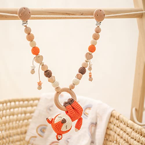 Mamimami Home Kinderwagenkette aus Holz und Silikon Kinderwagenspielzeug Mädchen Fuch Mamimami Home Kinderwagenkette aus Holz und Silikon Kinderwagenspielzeug Mädchen Fuch von Mamimami Home