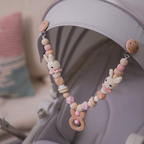 Mamimami Home Kinderwagenkette aus Holz und Silikon Kinderwagenspielzeug Mädchen Kaninchen Mamimami Home Kinderwagenkette aus Holz und Silikon Kinderwagenspielzeug Mädchen Kaninchen von Mamimami Home