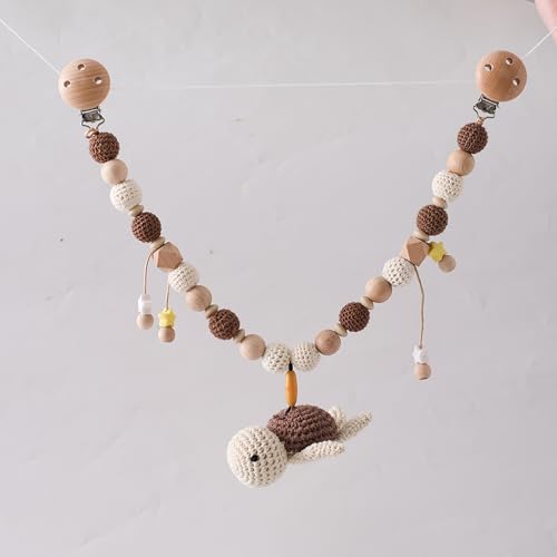 Mamimami Home Kinderwagenkette aus Holz und Silikon Kinderwagenspielzeug Mädchen Schildkröten Mamimami Home Kinderwagenkette aus Holz und Silikon Kinderwagenspielzeug Mädchen Schildkröten von Mamimami Home