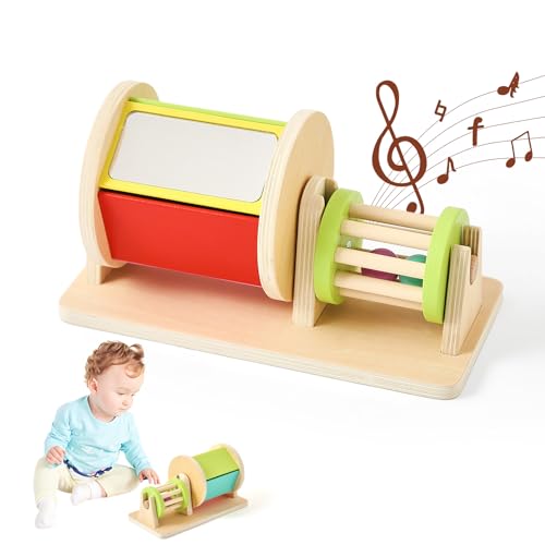 Mamimami Home Montessori Spinning Drum Montessori Spielzeug Baby, Baby Spielzeug 6 Monate,für Säugling 6-12 Monate 1 Jahr alte Babys Kleinkinder von Mamimami Home