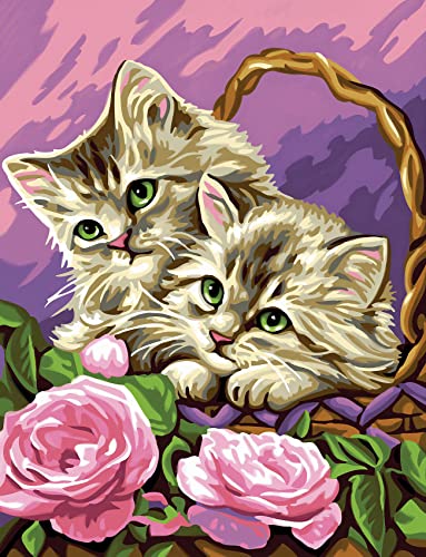 MAMMUT 8221041 - Malen nach Zahlen Junior, Blumenkätzchen, Katze, Komplettset mit bedruckter Malvorlage im A4 Format, 8 Acrylfarben, Pinsel, Anleitung, Malset für Kinder ab 8 Jahre MAMMUT 8221041 - Malen nach Zahlen Junior, Blumenkätzchen, Katze, Komplettset mit bedruckter Malvorlage im A4 Format, 8 Acrylfarben, Pinsel, Anleitung, Malset für Kinder ab 8 Jahre von Mammut Spiel & Geschenk