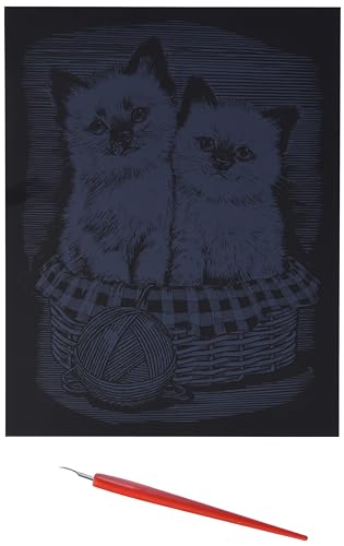 MAMMUT 8260602 - Artfoil, Kratzbild, Tiermotiv, Kätzchen, Katze, gold, Komplettset mit Kratzbild, Kratzmesser und Anleitung, Scraper, Scratch, glänzend, Kratzset für Kinder ab 8 Jahre MAMMUT 8260602 - Artfoil, Kratzbild, Tiermotiv, Kätzchen, Katze, gold, Komplettset mit Kratzbild, Kratzmesser und Anleitung, Scraper, Scratch, glänzend, Kratzset für Kinder ab 8 Jahre von Mammut Spiel & Geschenk