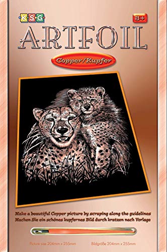 MAMMUT 8270540 - Artfoil, Kratzbild, Tiermotiv, Geparden, kupfer, Komplettset mit Kratzbild, Kratzmesser und Anleitung, Scraper, Scratch, glänzend, Kratzset für Kinder ab 8 Jahre MAMMUT 8270540 - Artfoil, Kratzbild, Tiermotiv, Geparden, kupfer, Komplettset mit Kratzbild, Kratzmesser und Anleitung, Scraper, Scratch, glänzend, Kratzset für Kinder ab 8 Jahre von Mammut Spiel & Geschenk