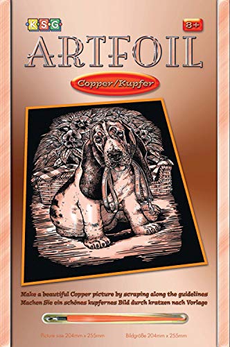 MAMMUT 8270612 - Artfoil, Kratzbild, Tiermotiv, Bassethund, kupfer, Komplettset mit Kratzbild, Kratzmesser und Anleitung, Scraper, Scratch, glänzend, Kratzset für Kinder ab 8 Jahre MAMMUT 8270612 - Artfoil, Kratzbild, Tiermotiv, Bassethund, kupfer, Komplettset mit Kratzbild, Kratzmesser und Anleitung, Scraper, Scratch, glänzend, Kratzset für Kinder ab 8 Jahre von Mammut Spiel & Geschenk