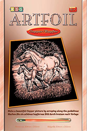 MAMMUT 8270613 - Artfoil, Kratzbild, Tiermotiv, Pferd mit Fohlen, kupfer, Komplettset mit Kratzbild, Kratzmesser und Anleitung, Scraper, Scratch, Kratzset für Kinder ab 8 Jahre MAMMUT 8270613 - Artfoil, Kratzbild, Tiermotiv, Pferd mit Fohlen, kupfer, Komplettset mit Kratzbild, Kratzmesser und Anleitung, Scraper, Scratch, Kratzset für Kinder ab 8 Jahre von Mammut Spiel & Geschenk