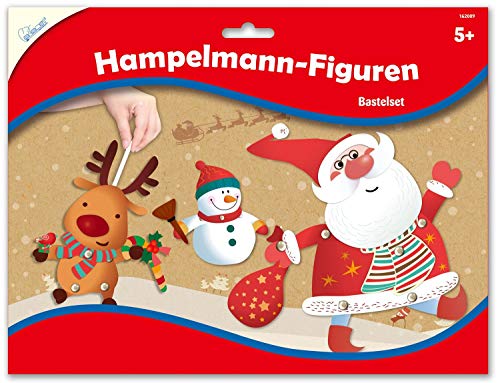 Mammut 162009 - Bastelset Hampelmann-Figuren Weihnachten 1, Komplettset mit 3 Bögen Einzelteilen, diversem Zubehör und 1 Anleitung, Kreativset für Kinder ab 5 Jahre Mammut 162009 - Bastelset Hampelmann-Figuren Weihnachten 1, Komplettset mit 3 Bögen Einzelteilen, diversem Zubehör und 1 Anleitung, Kreativset für Kinder ab 5 Jahre von Mammut Spiel & Geschenk