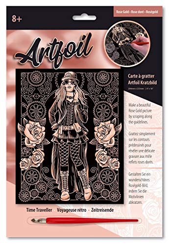 Mammut Spiel & Geschenk 8301950 Artfoil Fantasiemotiv Zeitreisende, roségold, Komplettset mit Kratzbild, Kratzmesser und Anleitung, Scraper, Scratch, glänzend, Kratzset für Kinder ab 8 Jahre Mammut Spiel & Geschenk 8301950 Artfoil Fantasiemotiv Zeitreisende, roségold, Komplettset mit Kratzbild, Kratzmesser und Anleitung, Scraper, Scratch, glänzend, Kratzset für Kinder ab 8 Jahre von Mammut Spiel & Geschenk