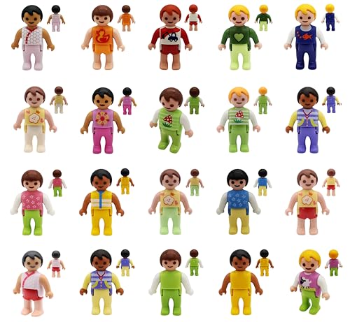Mandea Komplettset-Bundle & Einzelfiguren für Playmobil Baby Figuren | Mehr als 25 Original-Figuren, neu verpackt (001-20er Mandea Bundle Set) von Mandea