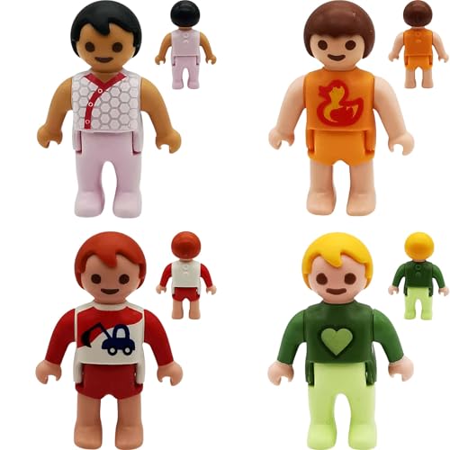 Mandea Komplettset-Bundle & Einzelfiguren für Playmobil Baby Figuren | Mehr als 25 Original-Figuren, neu verpackt (051-4er Bundle 1) von Mandea