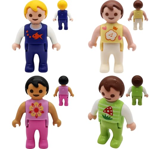 Mandea Komplettset-Bundle & Einzelfiguren für Playmobil Baby Figuren | Mehr als 25 Original-Figuren, neu verpackt (052-4er Bundle 2) von Mandea