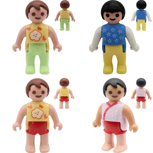 Mandea Komplettset-Bundle & Einzelfiguren für Playmobil Baby Figuren | Mehr als 25 Original-Figuren, neu verpackt (054-4er Bundle 4) von Mandea