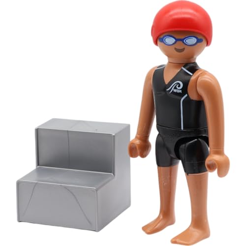 Mandea Komplettset-Bundle & Einzelfiguren für Playmobil Figures Serie 27 (71760) | Alle 12 Original-Figuren, neu verpackt (003 - Schwimmer) von Mandea