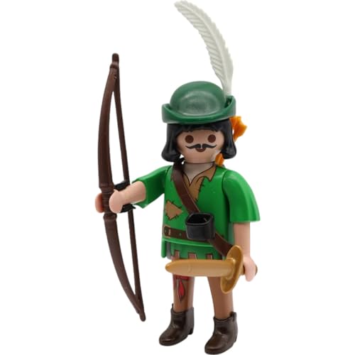 Mandea Komplettset-Bundle & Einzelfiguren für Playmobil Figures Serie 27 (71760) | Alle 12 Original-Figuren, neu verpackt (009 - Robin Hood) von Mandea
