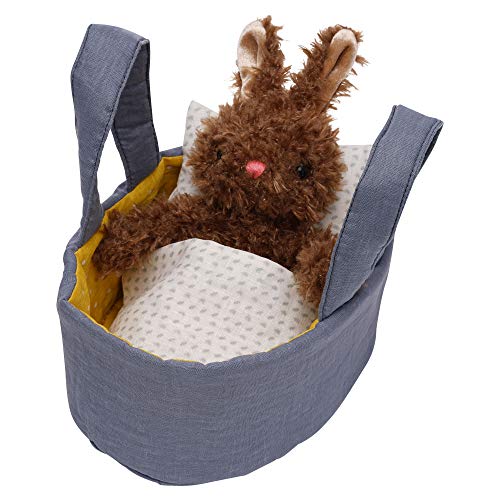 Manhattan Toy Moppettes Beau Bunny Kuscheltier-Spielset mit Bunny-Plüschtier, Stoffwiege, Decke und Kissen von Manhattan Toy