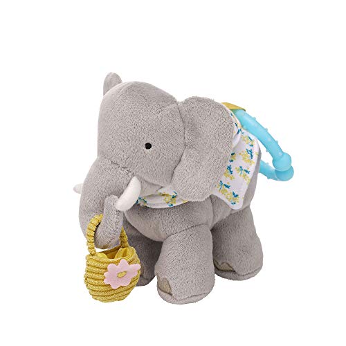 Manhattan Toy 161500 Elefant Plüsch Baby Reisespielzeug, Mehrfarbig von Manhattan Toy