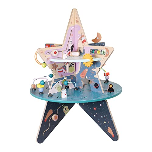 Manhattan Toy 162590 Double-Decker Celestial Star Explorer Wooden Activity Center, Multicolor von Manhattan Toy