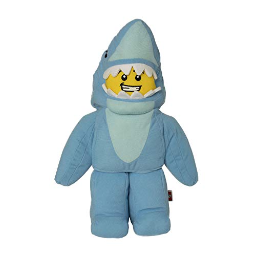 Manhattan Toy 335490 Shark Suit Guy Lego Iconic Plüsch Minifigur Charakter, Multicolour, 35.56cm von Manhattan Toy