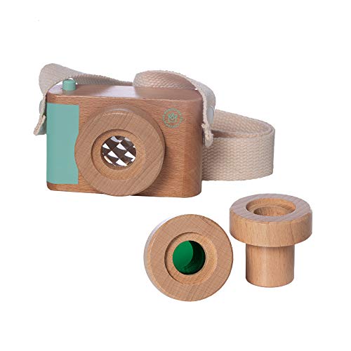 Manhattan Toy Naturhistoriker Holzkamera Rollenspiel mit klaren, grünen und Kaleidoskop-Objektiven Manhattan Toy Naturhistoriker Holzkamera Rollenspiel mit klaren, grünen und Kaleidoskop-Objektiven von Manhattan Toy