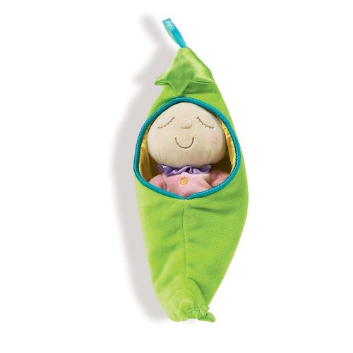Manhattan Toy Snuggle Pod Sweet Pea Erstes Babypuppe mit gemütlichem Schlafsack für Alter von 6 Monaten und mehr von Manhattan Toy