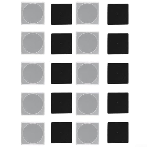 Effizienter Münzorganizer, 20 quadratische Kapselhüllen mit transparentem Design und verstellbaren Schaumstoffeinlagen (D) von Manillefu